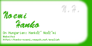 noemi hanko business card